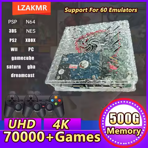 X9 500G 70000+ Games Support 60 Emulators For PS2 PSP XBOX GAMECUBE N64 4K HD Display On TV Retro Mini Home Game Box Console