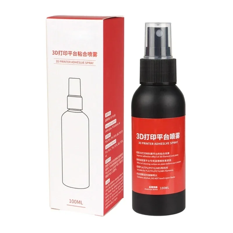 

100ML Antiwarping Adhesive Sprays for 3D Printing Platforms 3D Printer Accessori