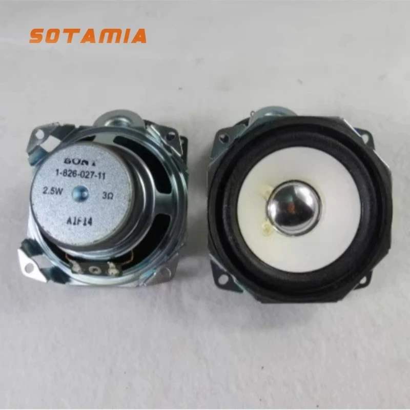 

SOTAMIA 2Pcs 3 Inch Portable Full Range Audio Speaker 3 Ohm 2.5W Paper Cone Cloth Edge Warping Angle Music HIFI Speaker for Sony