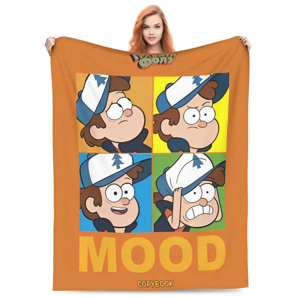 Gravity Falls Cartoon Blanket Quality Super Warm Throw Flannel Blanket Autumn Camping Travel Office Outdoor Novelty Bedspread