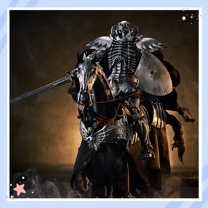 

Коллекционная фигурка GSC Figma Skull Knight DX Edition: Берсерк, подвижная, с доспехами, плащом, мечом и щитом, аниме-модель