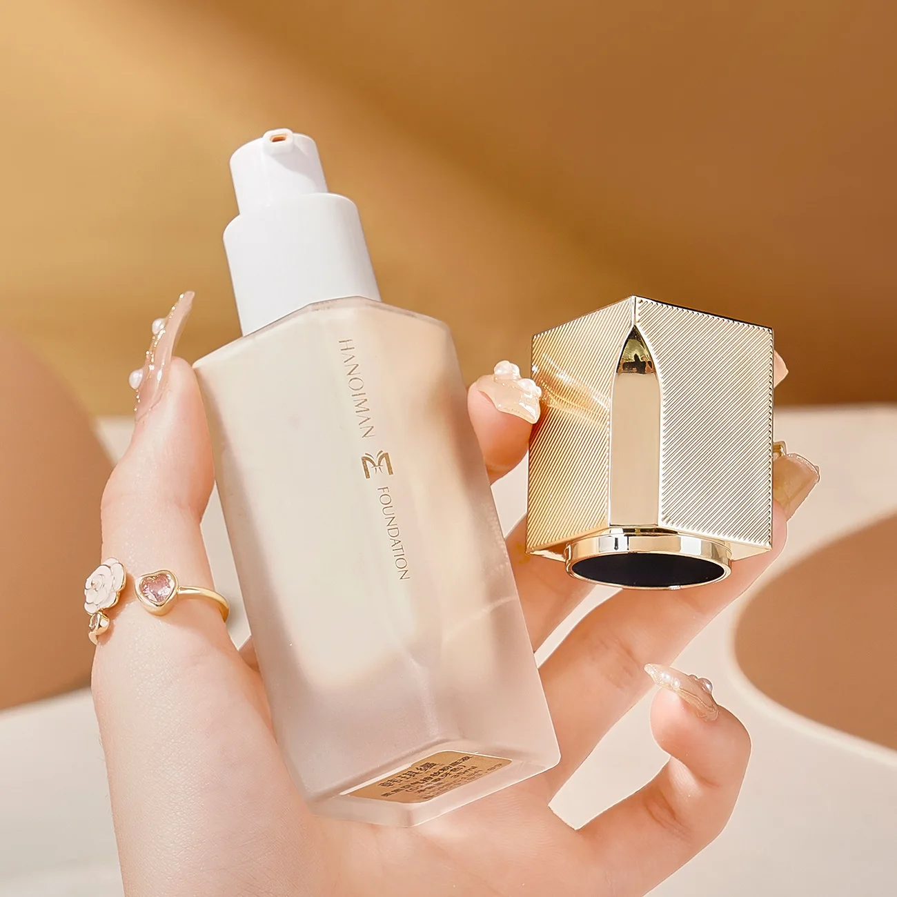 Fondotinta liquido Correttore anti-glicazione naturale Controllo del petrolio Idratante opaco a lunga durata Pelle secca Oliy Fondotinta viso 35ml