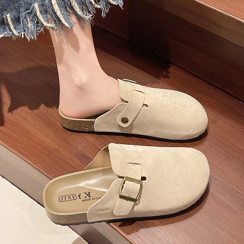 Sandalias de mujer verano 2024, zapatillas de gamuza para mujer, Sandalias para hombre y mujer, soporte para arco, toboganes para exteriores, zapatos para el hogar, chanclas