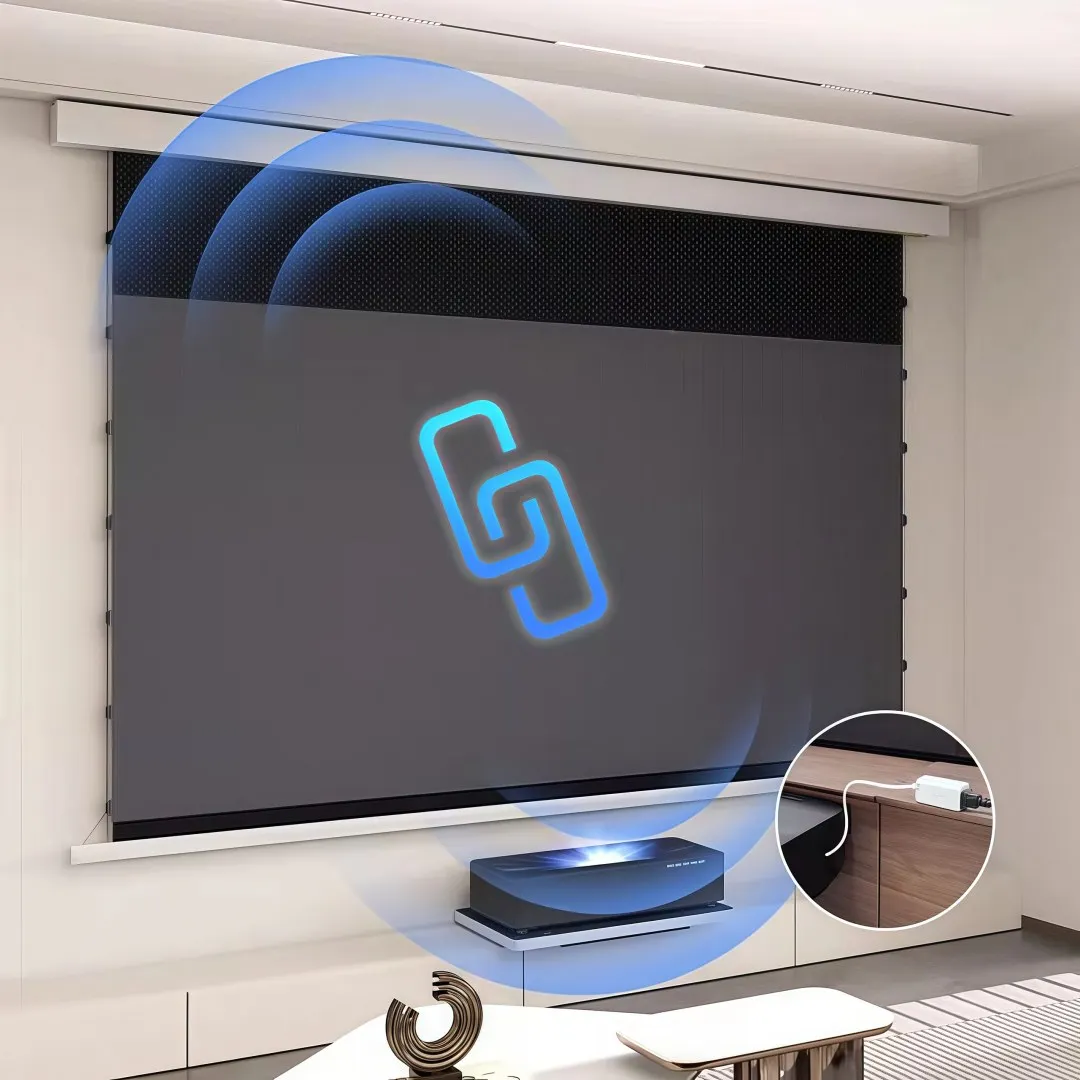Mivision 150 Inch 16:9 Ultra Short Throw Projector Screen Ambient Light Rejecting UST T Prism Screen