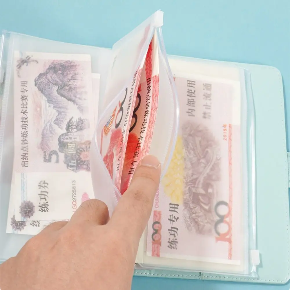 Pu Leather Loose-Leaf Notebook Macarone Color A6 Saving Money Binder Magnetic Buckle 6 Holes Binder Planner Organizer