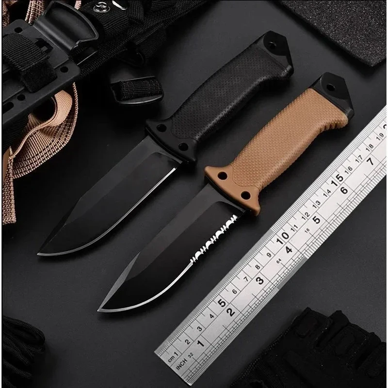 Multifunctional Infantry Dedicated Wilderness Survival Knife Hunting Knife Jungle Fire Mountaineering Fishing Emergency Tool Str