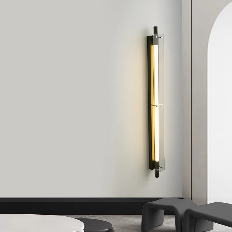 Italian Minimalist Wall Lamp 2024 New Fashion Bedroom Bedside Wall Lamp Long Horizontal Living Room Sofa Background Wall Lamp