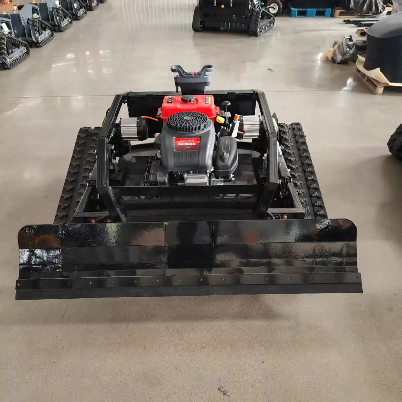 

HS1000 remote mini lawn mower is durable and suitable for trimming narrow spaces in farm gardens