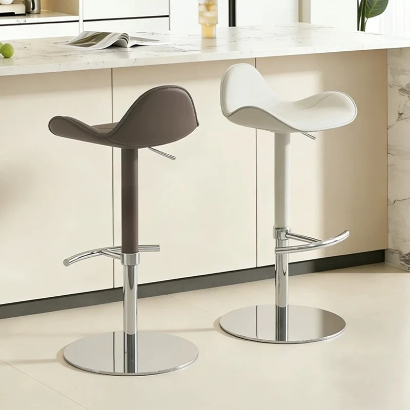 Elegant High Outside Bar Chair Luxury Adjustable Relaxing Bar Chair Lightweight Vintage Taburetes Para Barra Nordic Furniture