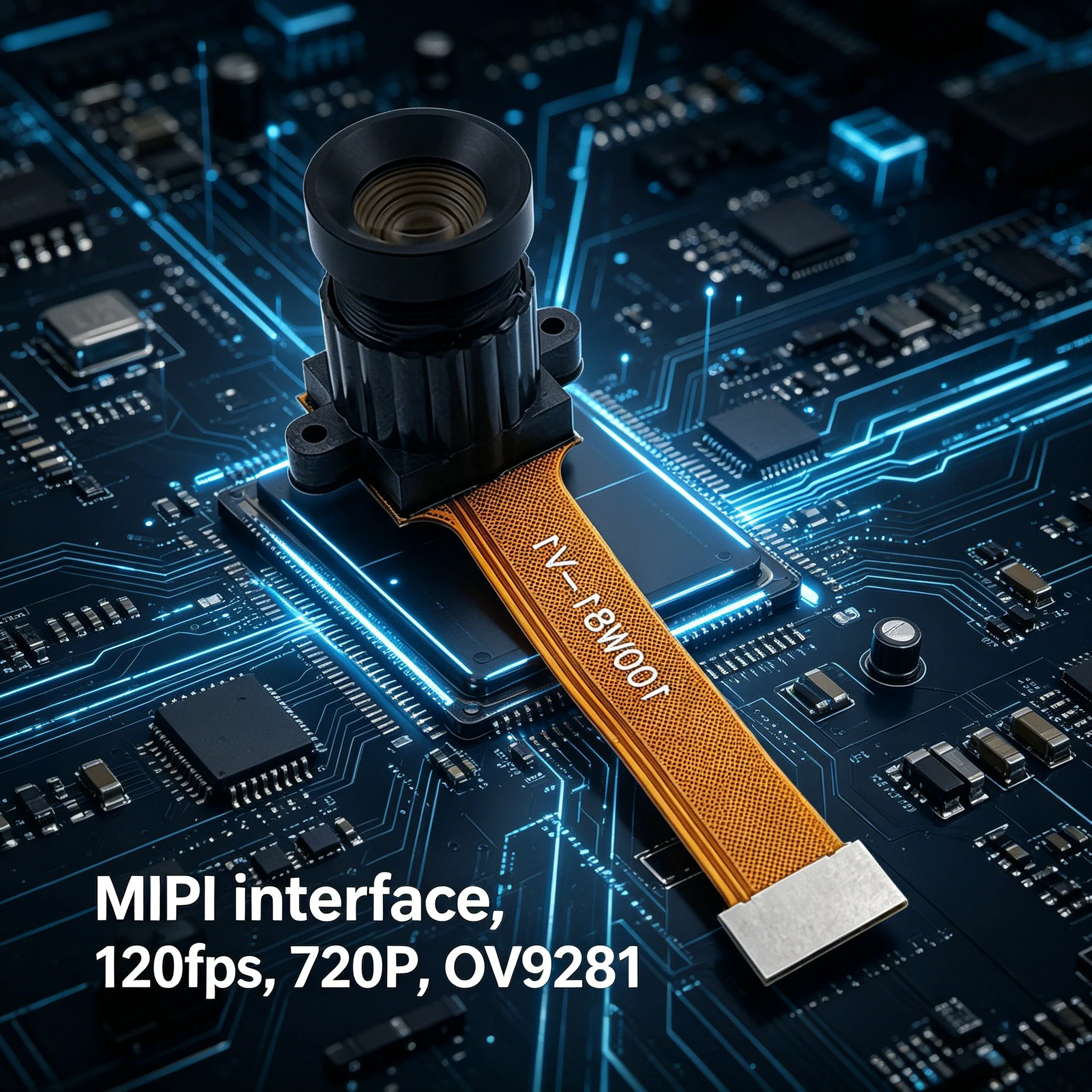 2PCS OV9281 1MP Global Shutter Camera Module 90 Degree 120fps High Frame Rate for Automated Biometric Recognition