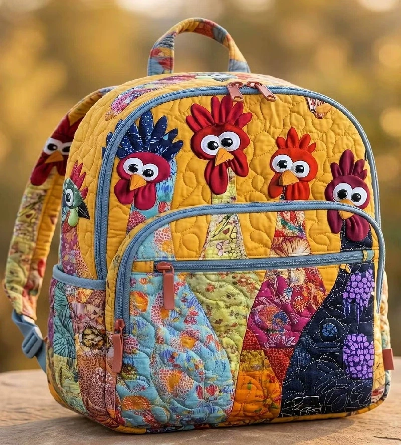 New 2026 Trendy Large Capacity Quilted Backpack Fashionable Student Double Shoulder Bag School Bag