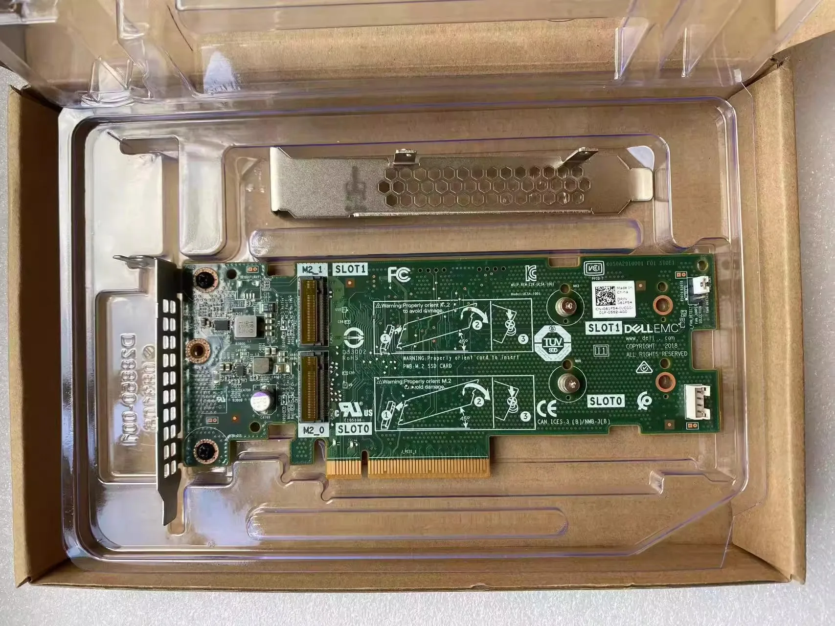 تقريبا جديد Dell Boss-S1 التمهيد تحسين التخزين عالية المستوى المزدوج M.2 بطاقة محول M7W47 0M7W47 61F54 061F54 7Hyy4 07Hyy4 #3