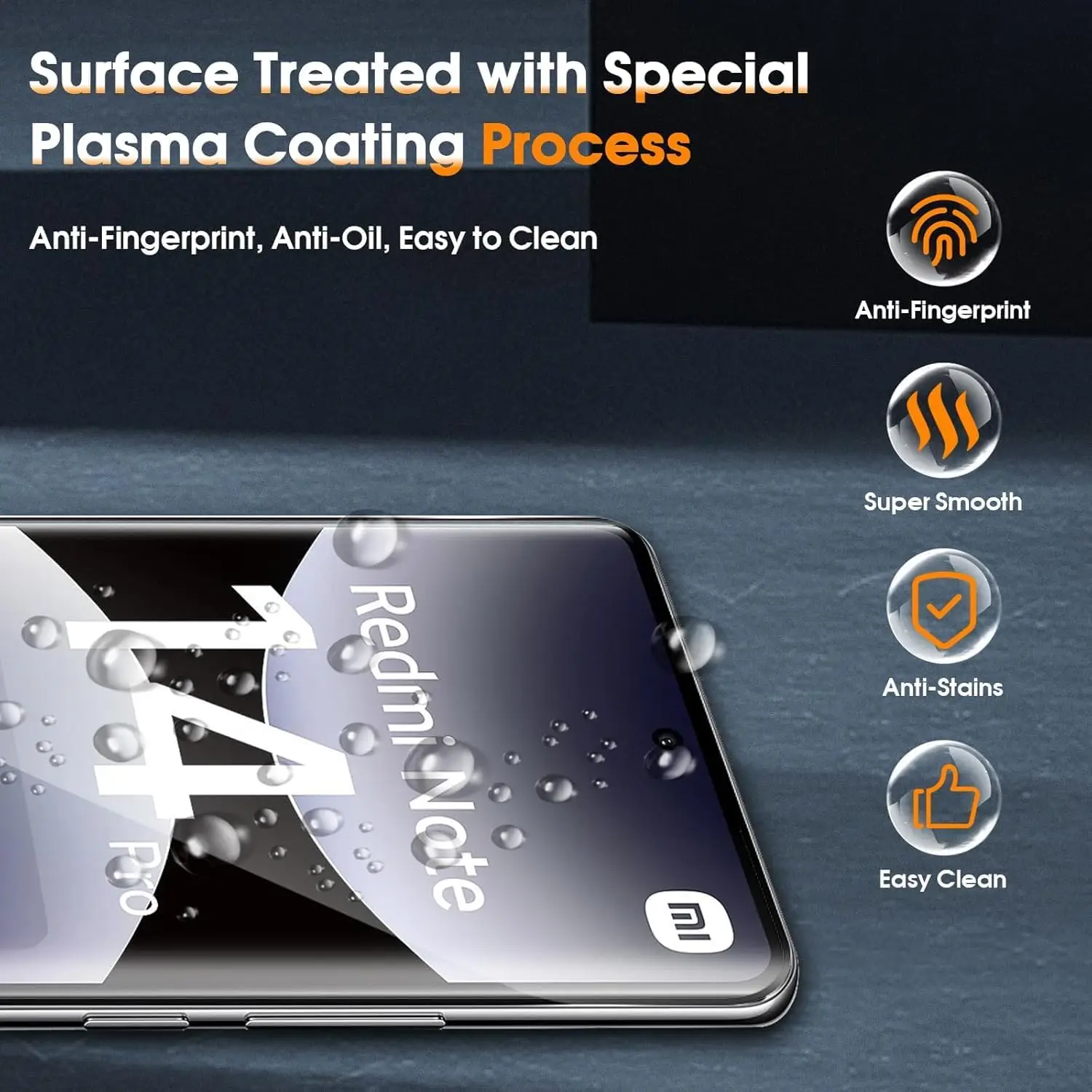 

2/4 шт. HD-защитное стекло для Redmi Note 14 Pro 4G/5G, HD-стекло с изогнутыми краями и клеевым слоем по четырем сторонам