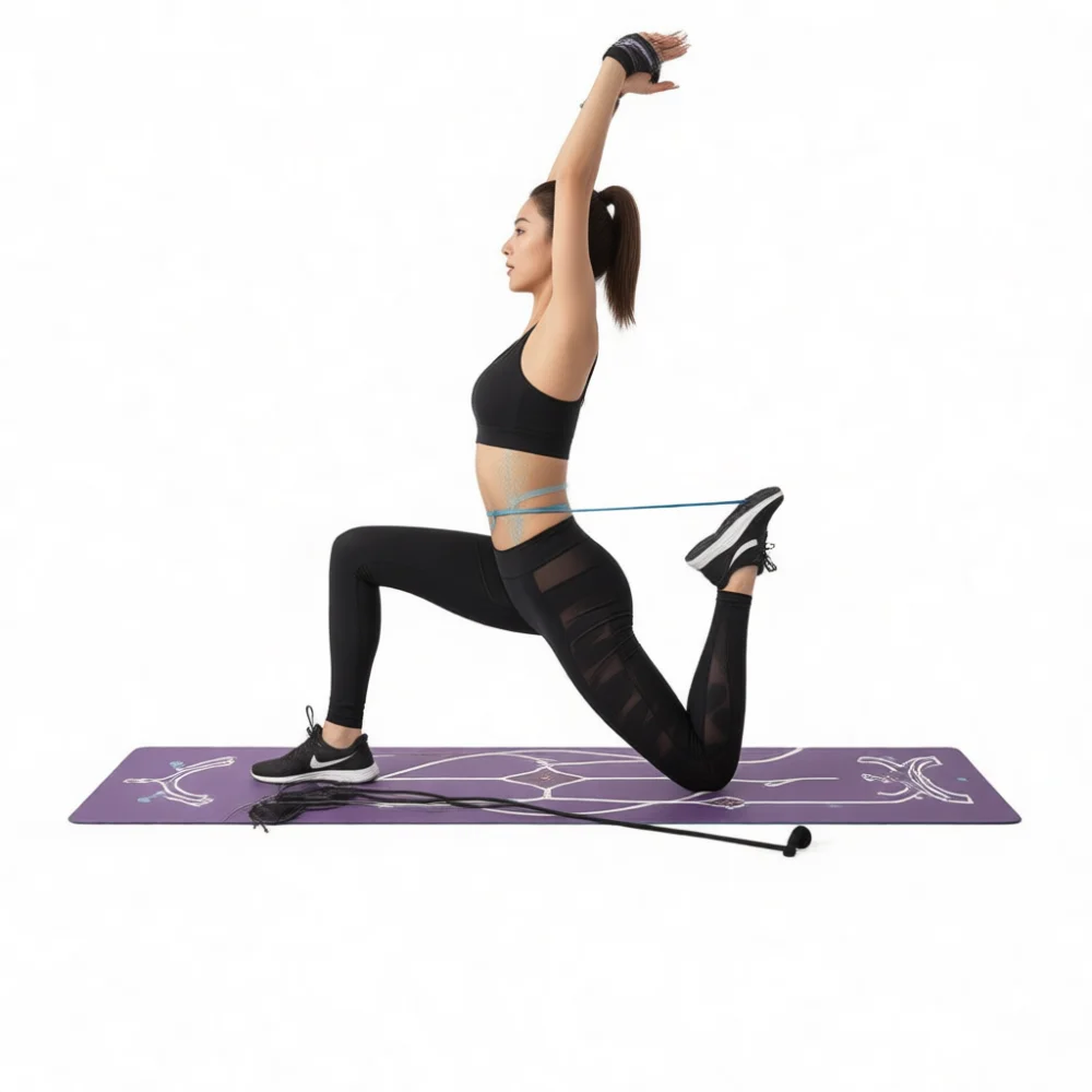 Running Gear Junior - Damen High-Waist Yoga-Leggings mit Po-Lifting-Effekt, Schnelltrocknende