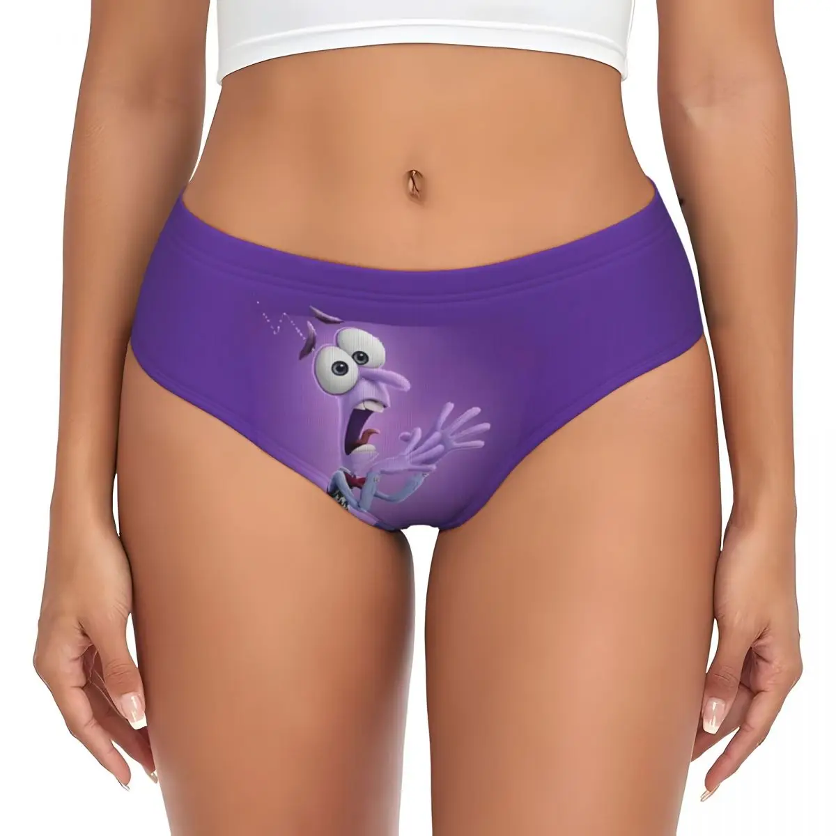 Женские трусики с мультяшным принтом на заказ, женское дышащее нижнее белье, трусы