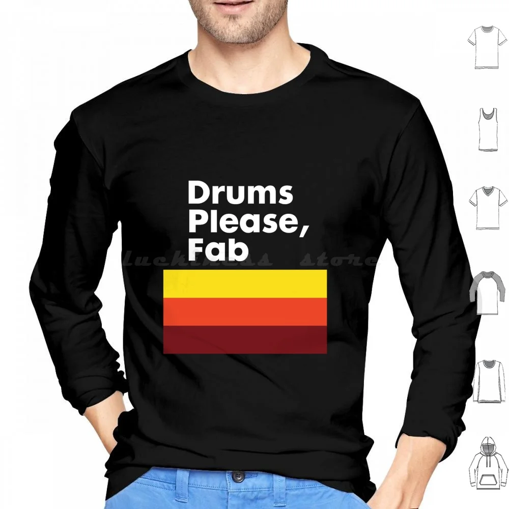 Drums Please Fab Hoodie cotton Long Sleeve Strokes Music Indie Band The Strokes Bands