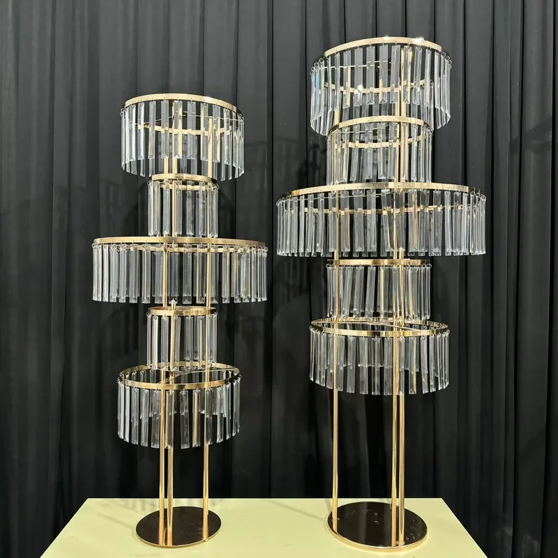 Gold Metal Flower Stand Wedding Decorations Table Centerpieces for Wedding and Event Decoration