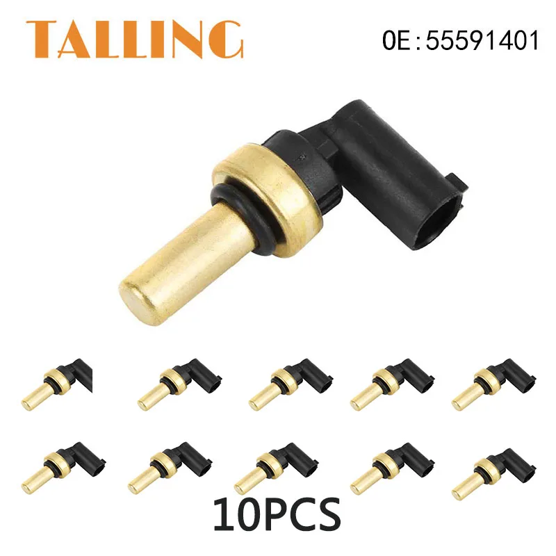 10Pcs Coolant Water Temperature Sensor for Buick Cascada Cadillac ATS Chevrolet Malibu Sonic Trax Volt Saturn Astra 55591401