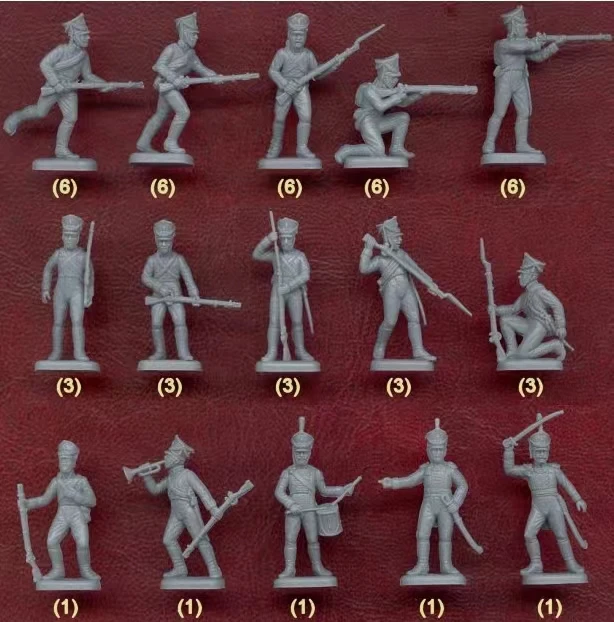 Miniature model 1/72 Russian russia  Infantry Napoleonic Wars   set
