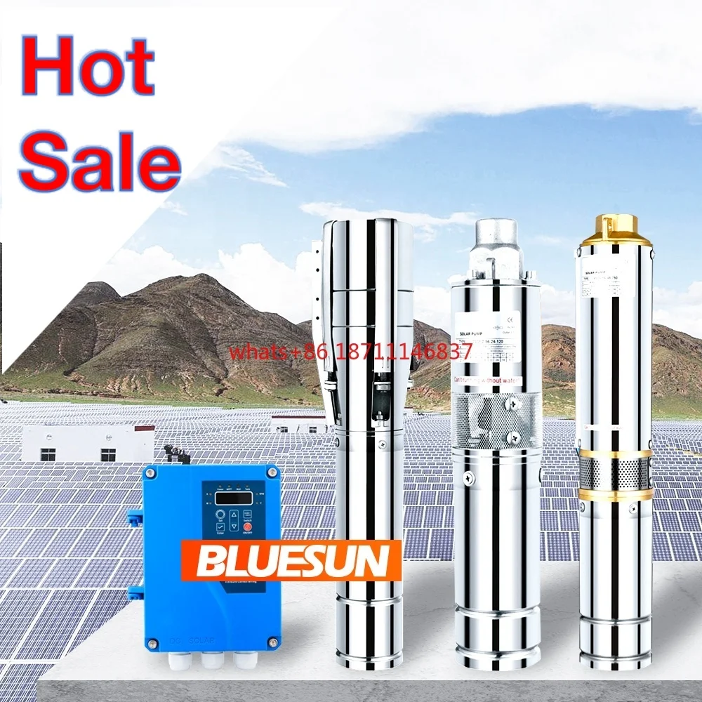 

Bluesun Hot Sale 125M Solar Water Pump 110V 1500W DC Solar Water Pump System For Agriculture Irrigation