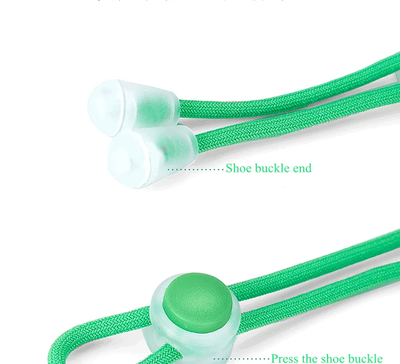 Keine Schnürsenkel, elastische, runde Schnürsenkel ohne Binden, Sneaker-Schnürsenkel mit Federverschluss, schnelles Schnürsystem ohne Binden, Schnürsenkel für Kinder und Erwachsene, Neu. – Detail 5