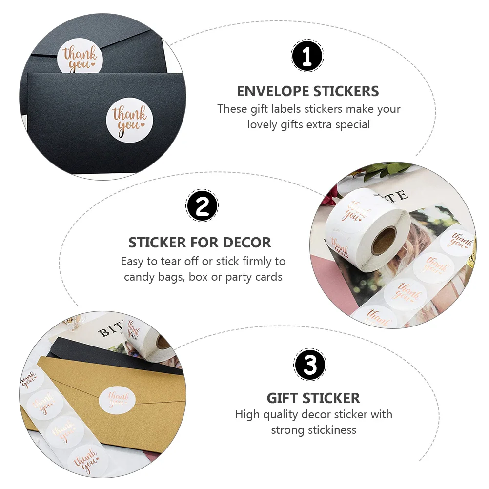 

Creative Self adhesive Sticker Roll Envelope Decor Round Label Gift Wrapping Party Supplies Scrapbooks Stickers envelope
