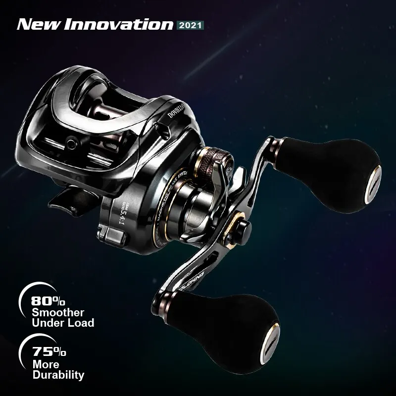 Soloking Hiaw200 Baitcasting Reel Betriel 9.5Kg Max Weerstand 12 Met 5.4/7.2 Overbrengingsverhouding Vishaspel Baitcaster Havellen