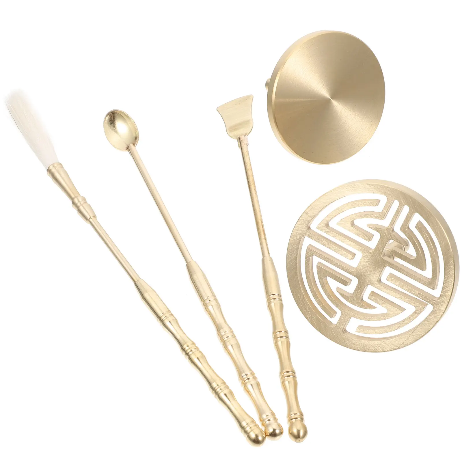 

Набор для изготовления благовоний своими руками: пресс-форма и инструмент для золы из утолщенной латуни для домашнего храма, функциональный и художественный декор