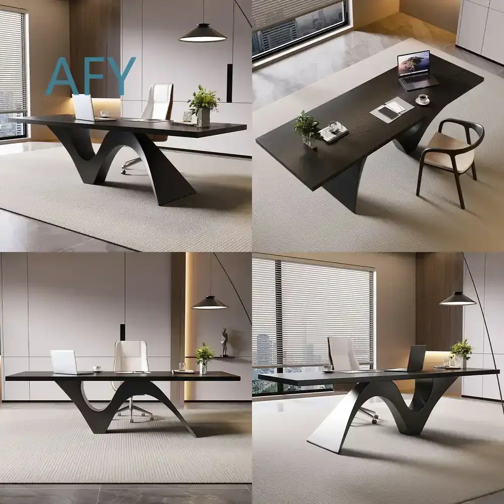 Solid Wood Large Desk for Office Executive Room Manager Room Small Boss Desk Workstation Luxury Minimalist Designer Desk for