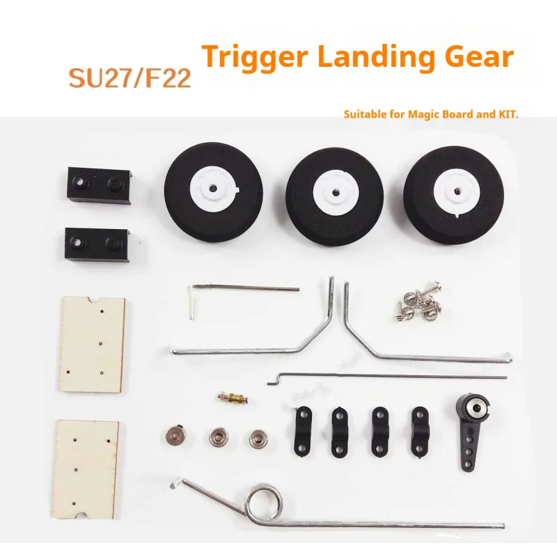 Su27 Model Airplane Landing Gear Machine Front Wheel Steering Wheel Shock Absorber Kt Magic Board Fixed Wing Aircraft Parts