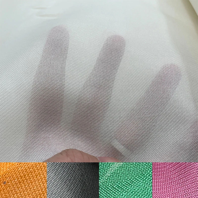 

138CM Wide 19MM Solid Color Rose Yellow Green Silk Organza Fabric for Bubble Dress DIY Clothing Decoartion Stiff Fabric Y210