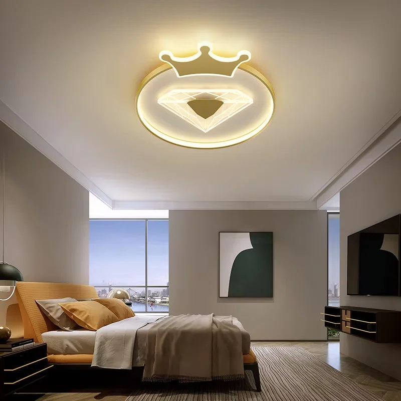 35 W LED Ceiling Light Kids Girls Room Bedroom Study Genting Light Crown Kids Kids Chandelier Lighting