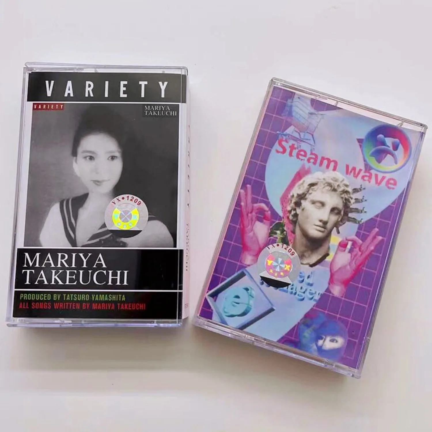 

Кассеты Mariya Takeuchi: Variety & Steam Wave Vaporwave, 2 шт., ретро-винтажный аналоговый звук, коллекционные для фанатов