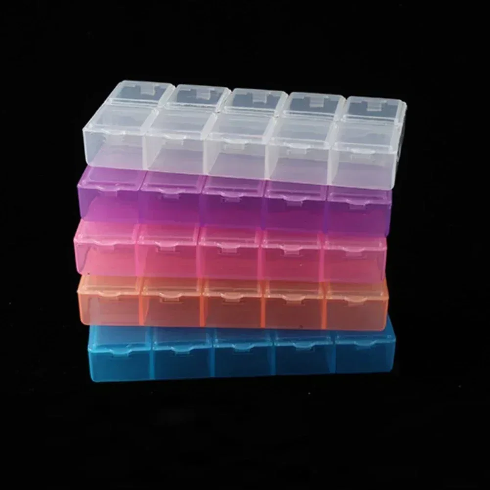 Multifunction Organizer Case 10 Grids Compartment Plastic Storage Box Screw Holder Case Organizer Container Plastic Storage Box