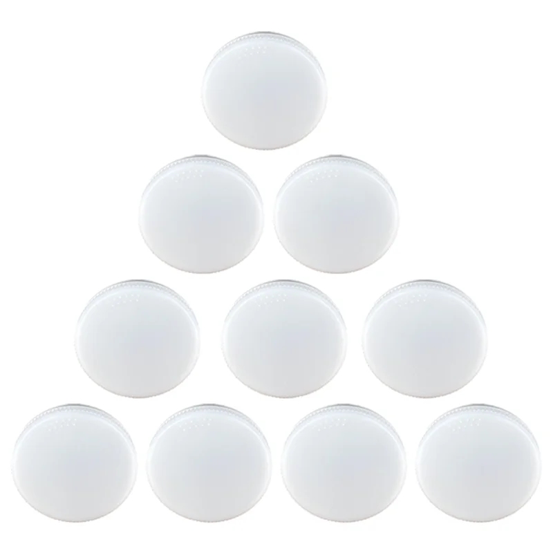 ABPQ-10PCS LED فلوش جبل ضوء السقف 9 واط GX53 قاعدة راحة أضواء السقف المستديرة للخزائن والأسقف وخزائن العرض