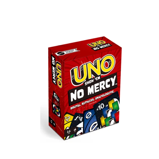 UNO Card Game Get Wild / No Mercy  /Flip Party Table Game 2-10 Players Kids Adults Strategy Cards Toy