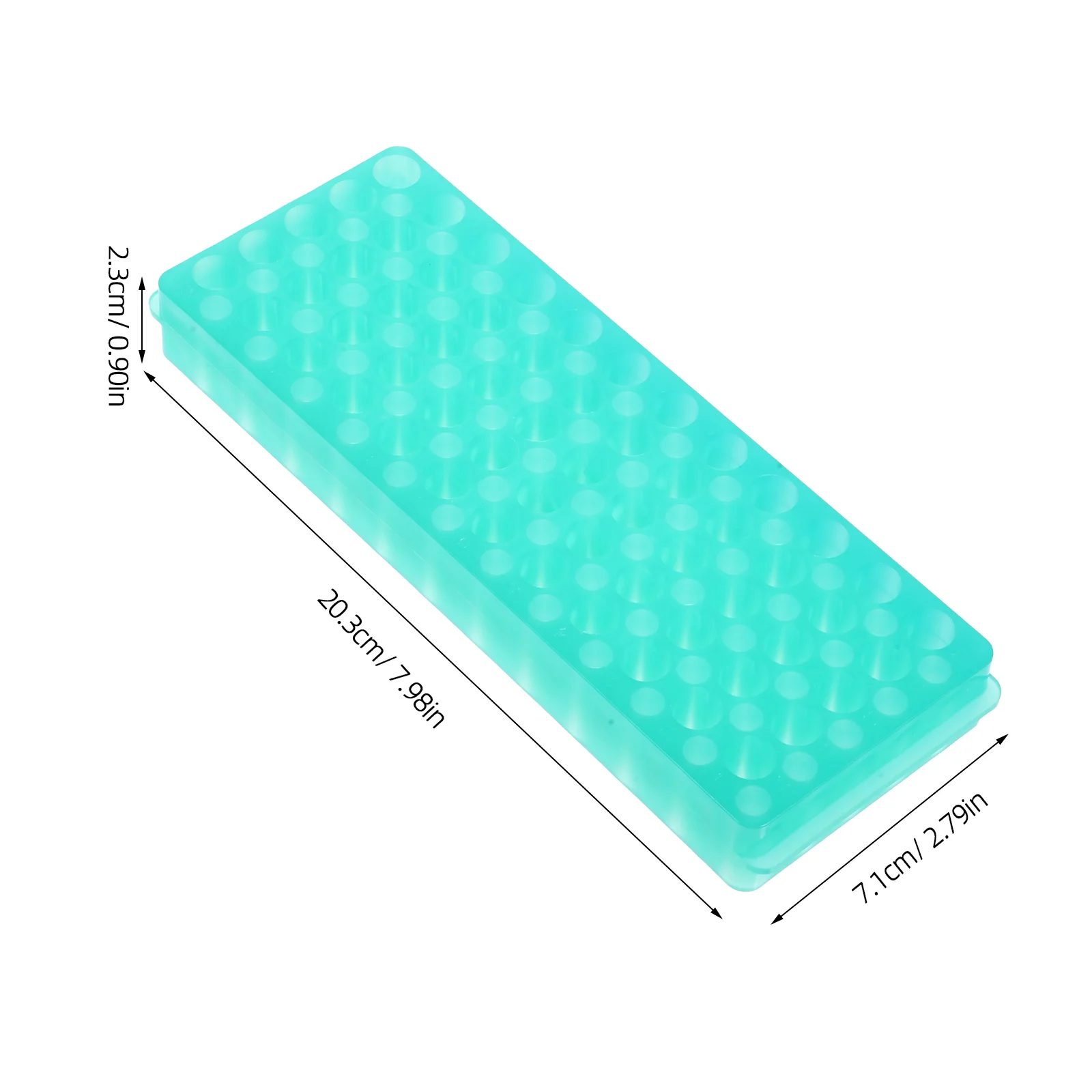 Centrifuge Tube Holder, Double Panel Glass Racks, Test Stand, Plastic Holder, Sampling Storage, Testing Tubes, 2 Pcs