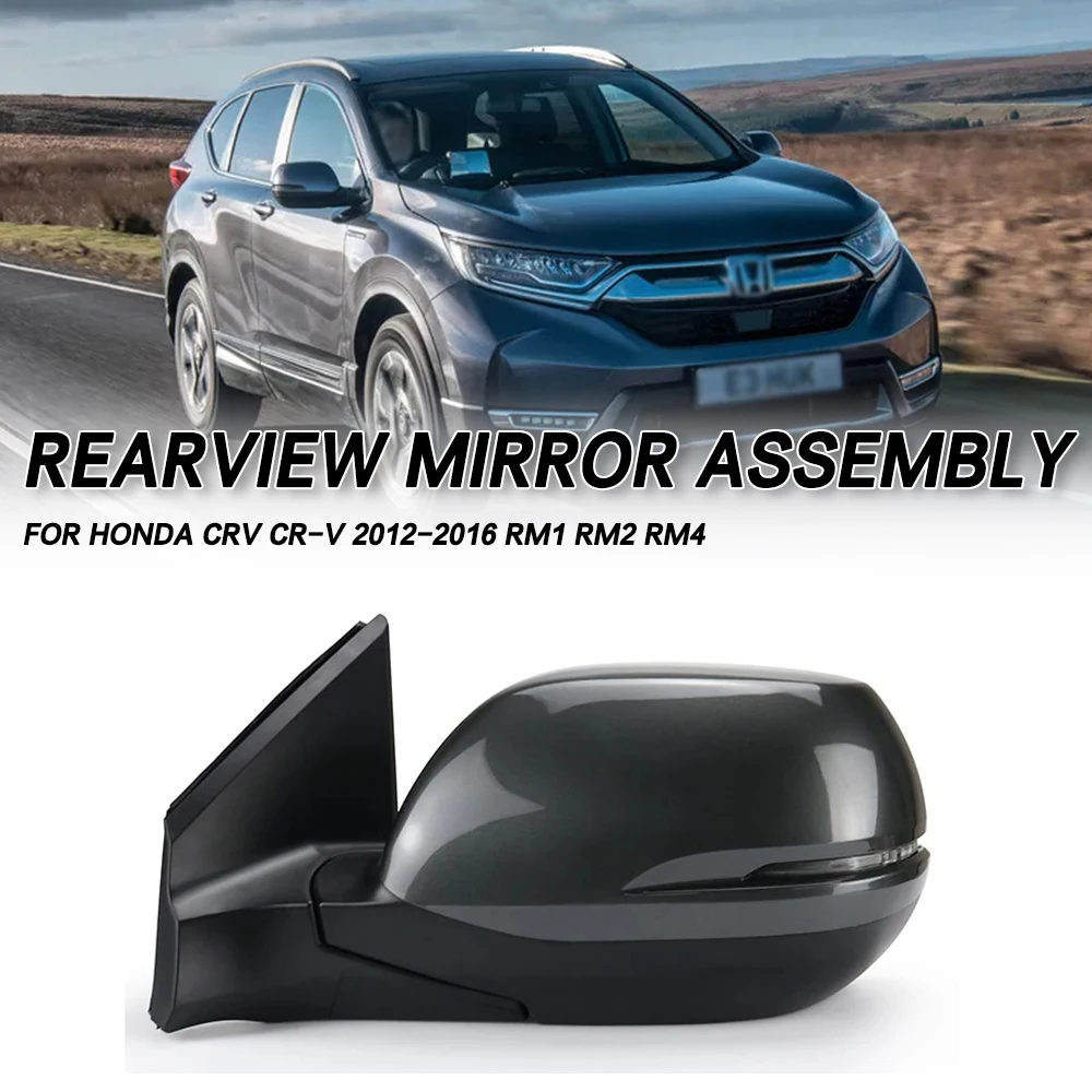 

Для Honda CRV CR-V 2012-2016: Комплект зеркал заднего вида, боковые зеркала с LED-подсветкой и указателями поворота