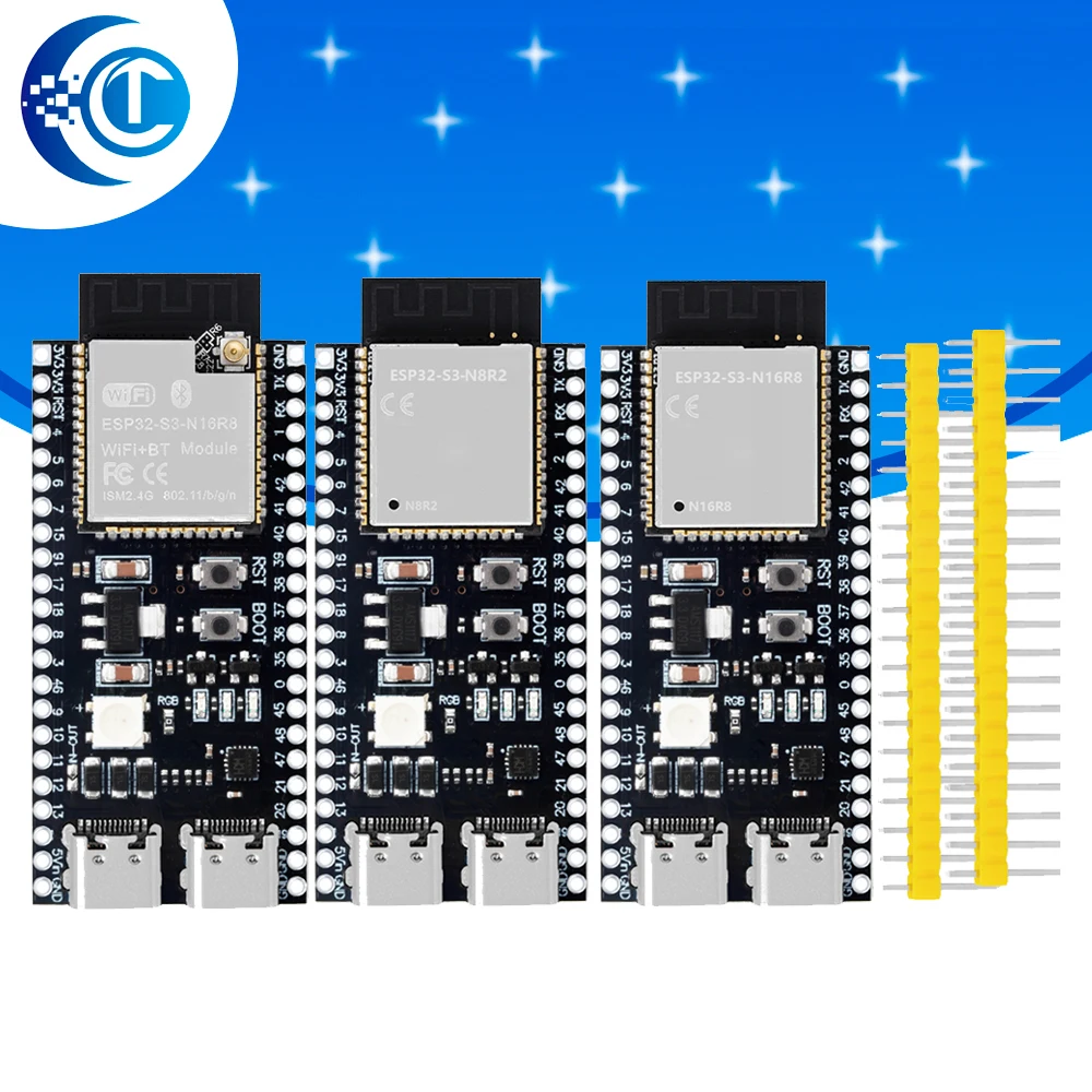 ESP32-S3-1 ESP32-S3 WiFi Bluetooth-compatible BLE 5.0 Mesh Development Board ESP32 Wireless Module for — product photo 1 of 1