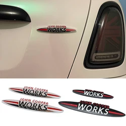 Car John Cooper Works Emblem Stickers Grille Badge For Mini Cooper JCW S F54 F55 F56 F60 R50 R53 R55 R56 R57 R60 R61 Accessories