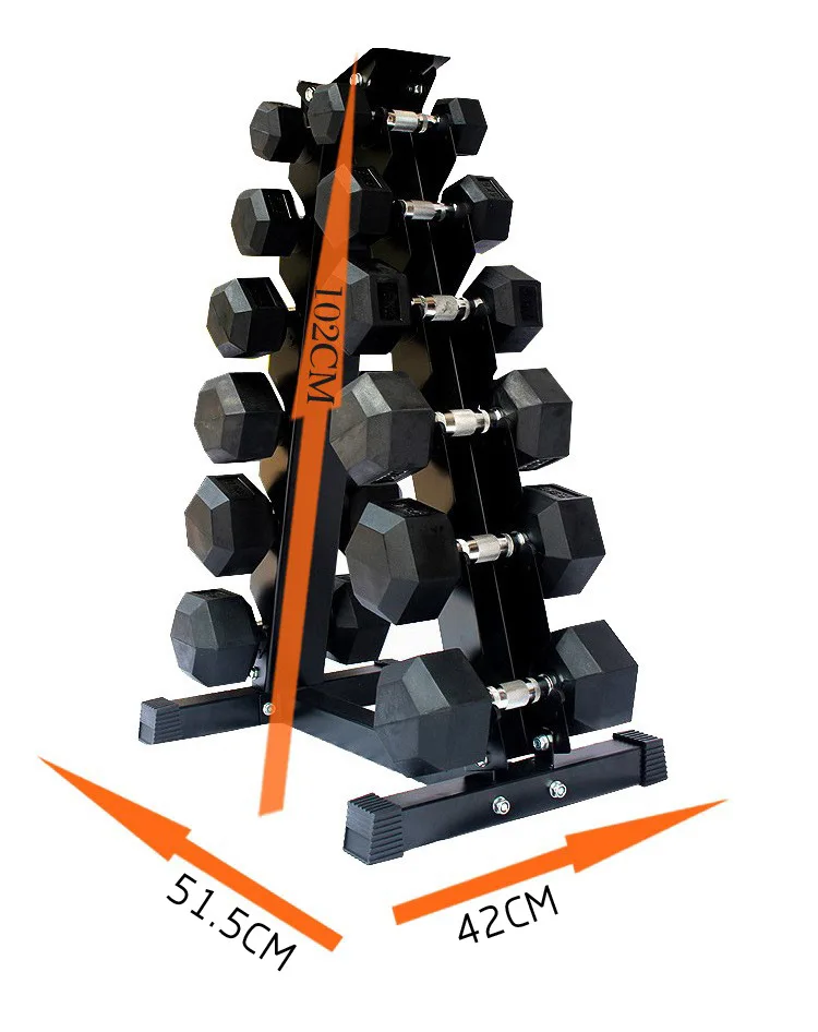 6 Pairs Of Dumbbells With Stand, 2.5KG*2+5KG*2+7.5KG*2+10KG*2+12.5KG*2+15KG*2=105KG Dumbbells+ Stand Door To Door Seller Pay Tax