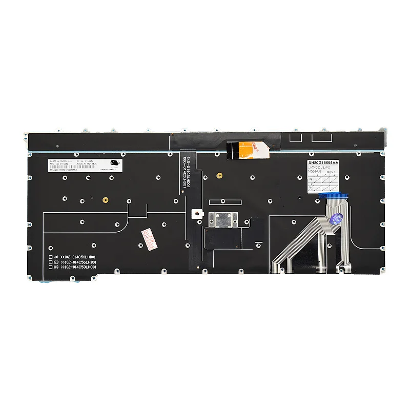 Teclado de ordenador portátil para Lenovo, para IBM X1 Carbon Gen 3, 3rd 2015, EE. UU., Inglés, teclados de repuesto con retroiluminación, Ruso