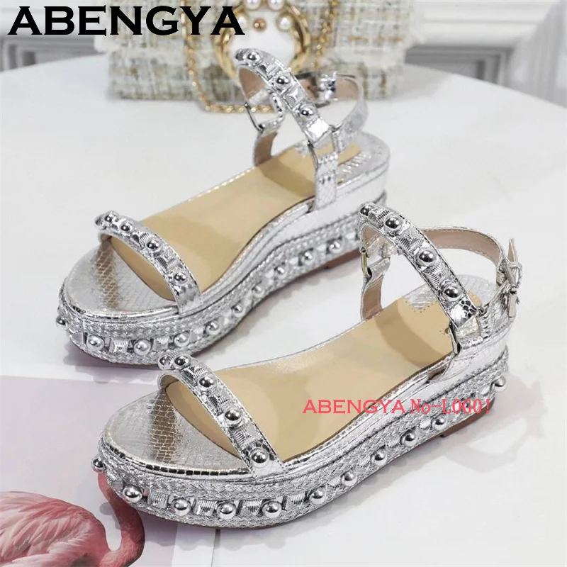 Classic Fashion Thick Sole Platform Wedge Heel Sandals Women Multiple Options Open toe Punk Sandals Summer Casual Party Shoes