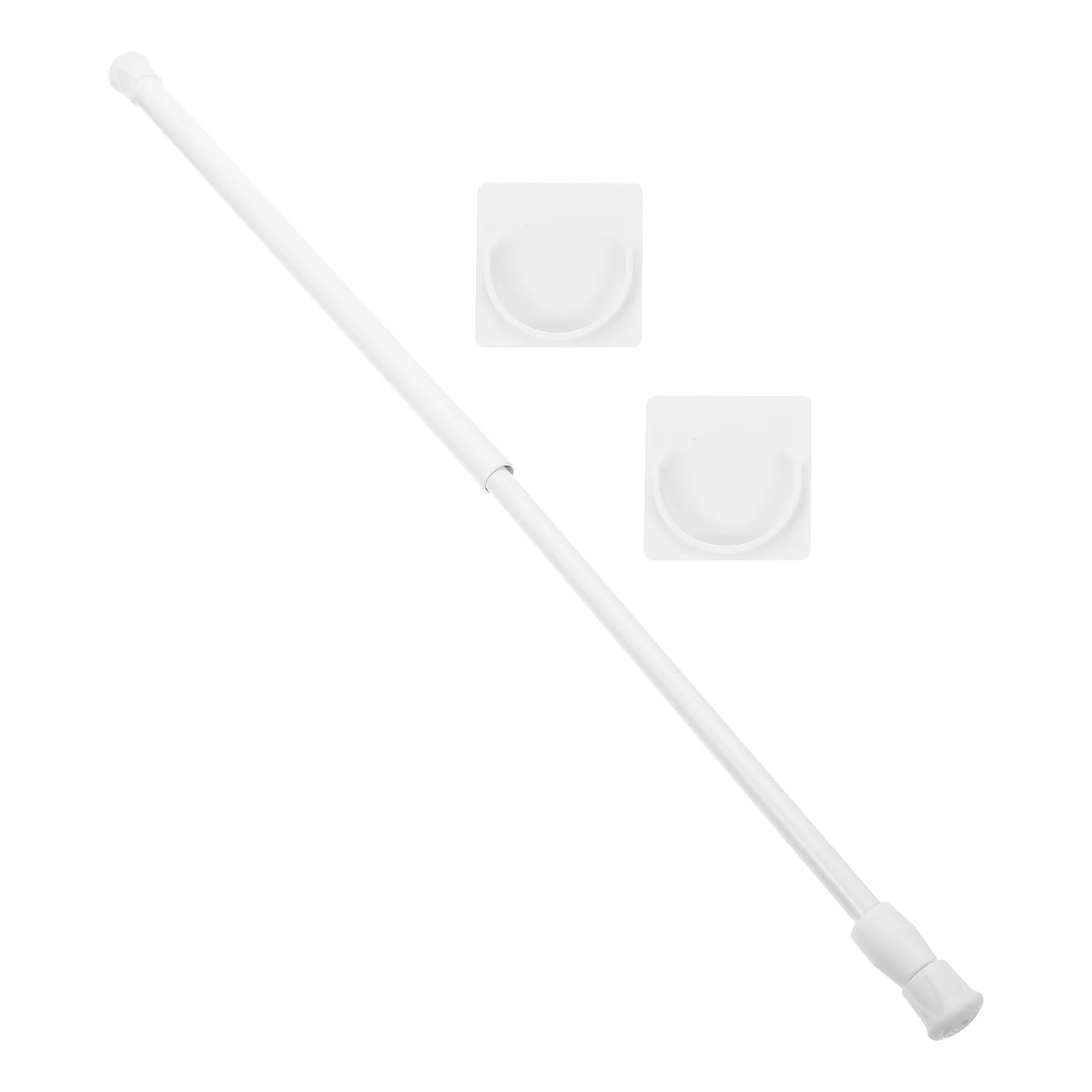 

1Set Telescopic Clothes Rod Punch-Free Retractable Iron Rod Multipurpose Curtain Shower Door Hanger Extendable Drying Rail