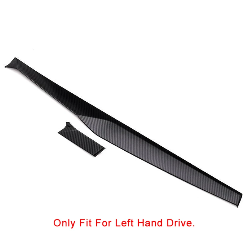 Carbon Fiber Color Center Console Dashboard Panel Decoration Cover Trim For Audi A6 C8 A7 A8 2019-2022 LHD Car Styling Interior