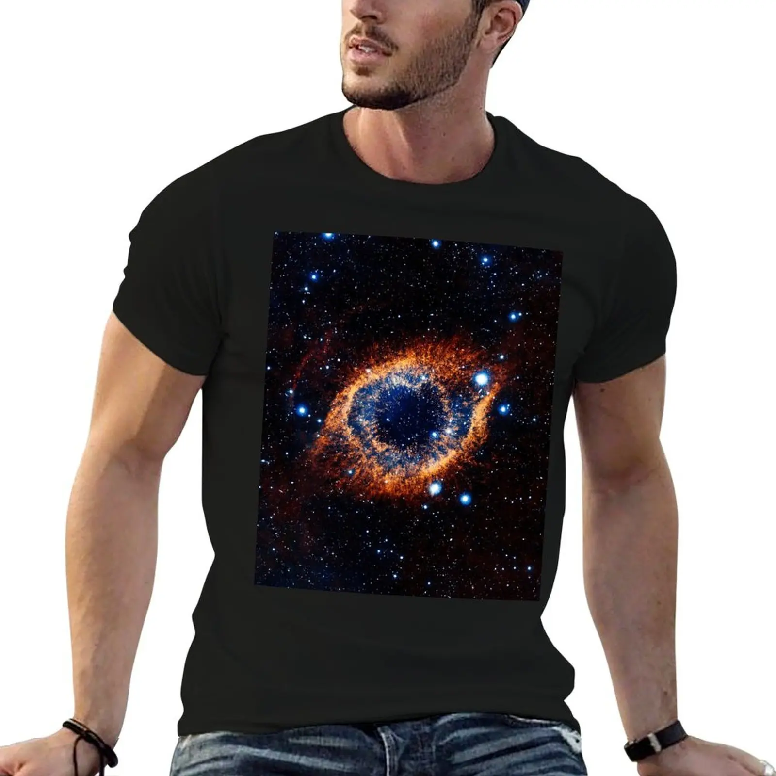 Helix Nebula (Infrared) T-Shirt Plus Size Summer Short Sleeve T-Shirt