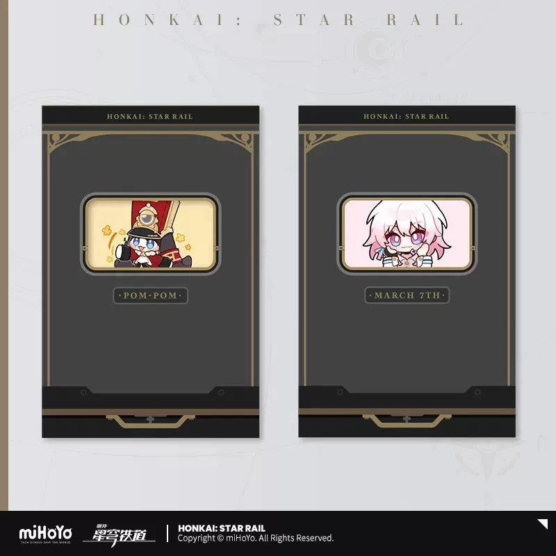 

Аниме Honkai: Star Rail Pom-Pom March 7. Стикеры для косплея, бумажная упаковка для рук, фотоканцелярские принадлежности