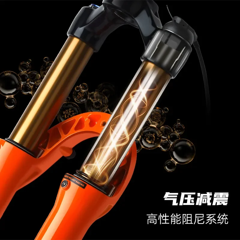 Mountain bike front fork 27.5/29 inch shock-absorbing and shockproof air pressure accessories magnesium alloy front