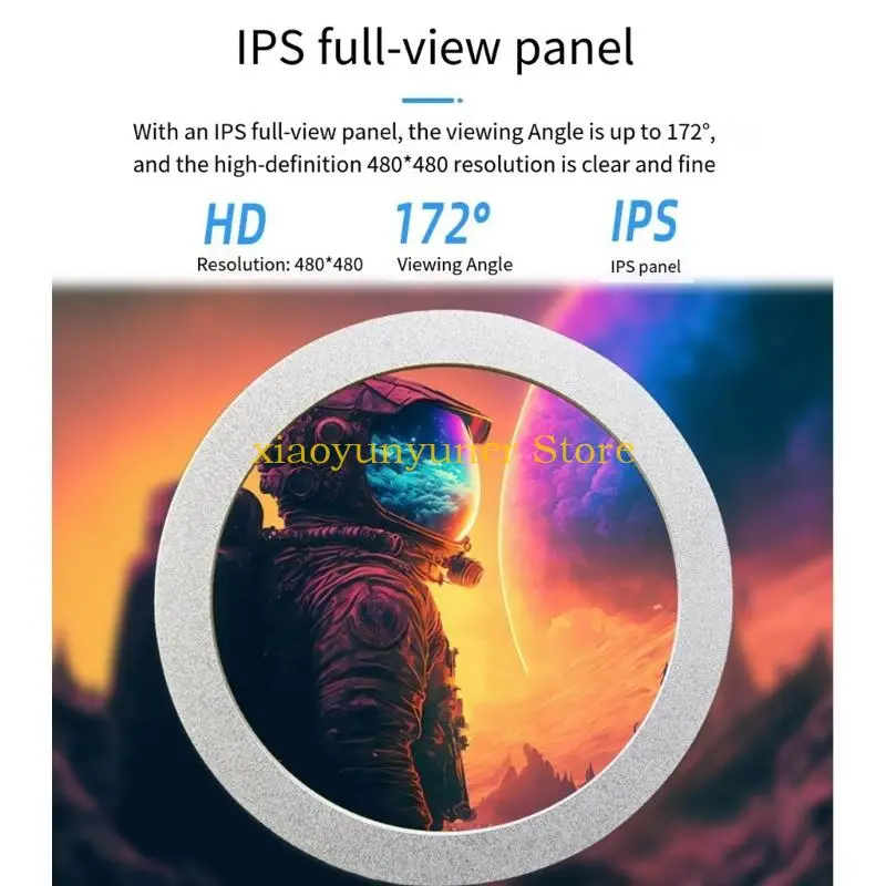

P9JB 2.8in USB Type C Computer Display Screen Auditory Spectrum And Metal Housing