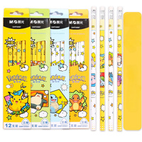 12Pcs/Box Pokemon Pencil Pikachu Squirtle Charmander 2B HB Black Write Draw Pencils Primary Students Stationery Kids Gifts